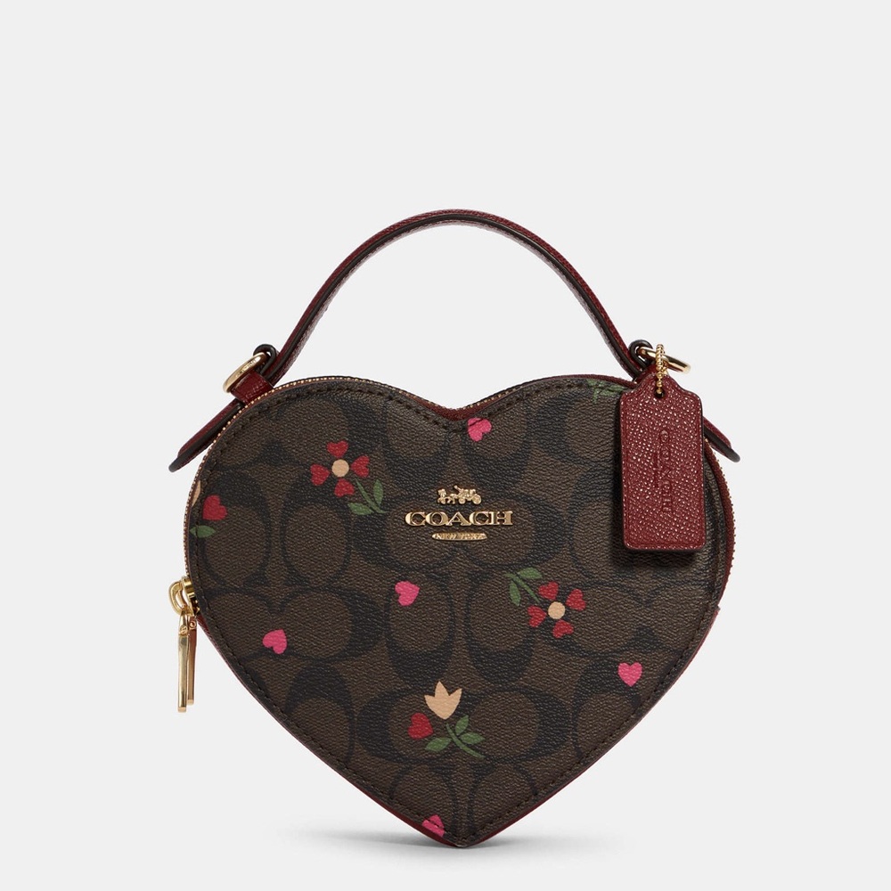 Coach Heart Shaped Crossbody Bag